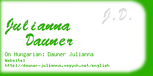 julianna dauner business card